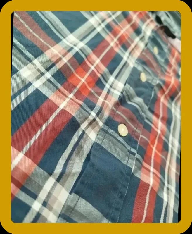Chemise Lacoste a cuadros azul rojo Hombre L – photo 4
